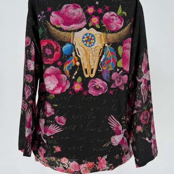 Johnny Was Silk Top - Picture 11 of 14